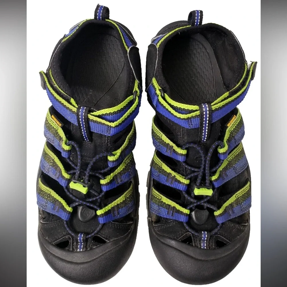 Keen Kids' Black and Green‎ Outdoor Waterproof Sandals Size 12